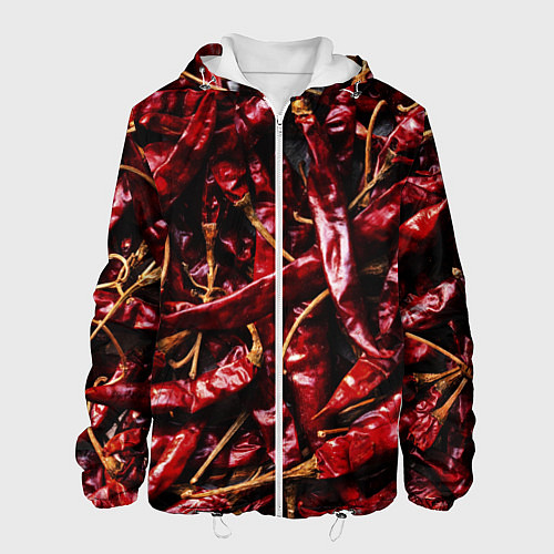 Мужская куртка Перчики чили / 3D-Белый – фото 1
