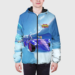 Куртка с капюшоном мужская Blaze the Cat - Team Sonic racing, цвет: 3D-черный — фото 2