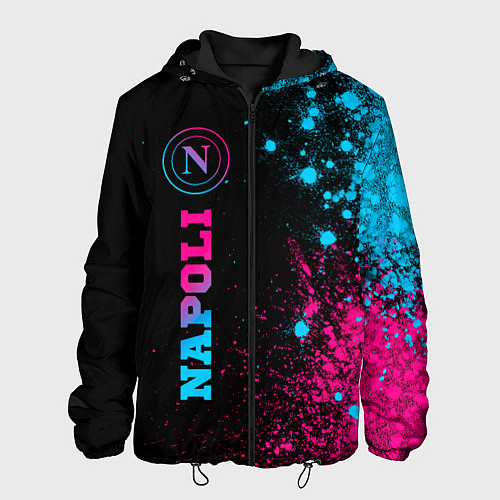 Мужская куртка Napoli - neon gradient: по-вертикали / 3D-Черный – фото 1
