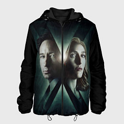 Куртка с капюшоном мужская X - Files, цвет: 3D-черный