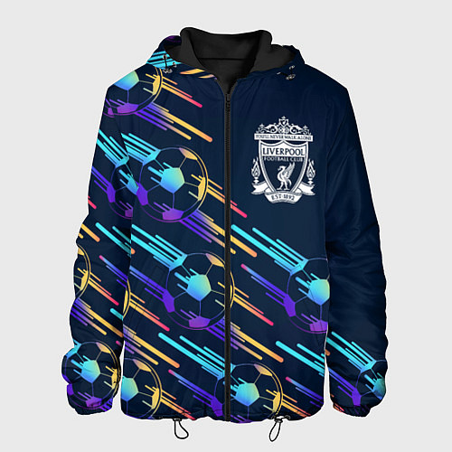 Мужская куртка Liverpool градиентные мячи / 3D-Черный – фото 1