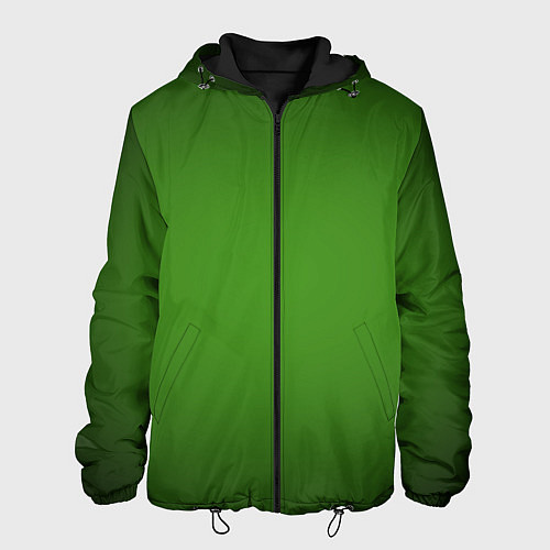 Мужская куртка Зеленый с затемняющей виньеткой / 3D-Черный – фото 1