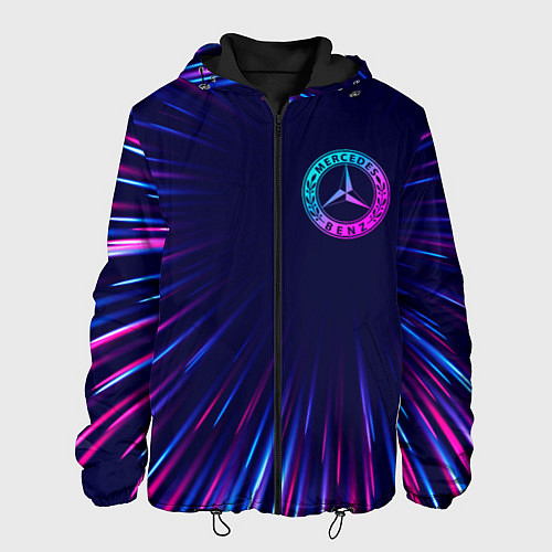 Мужская куртка Mercedes neon speed lines / 3D-Черный – фото 1