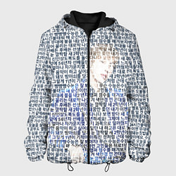 Куртка с капюшоном мужская BTS JUNGKOOK: портрет из слов песни, цвет: 3D-черный