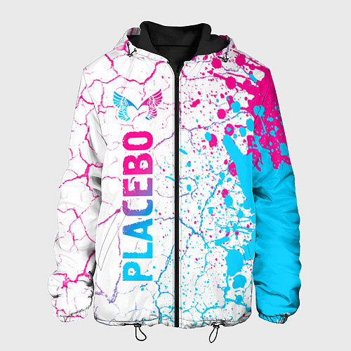 Мужская куртка Placebo neon gradient style: по-вертикали / 3D-Черный – фото 1