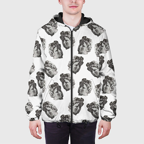 Мужская куртка Аполлон - паттерн / 3D-Черный – фото 3