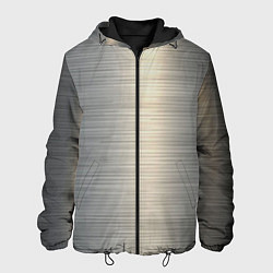 Куртка с капюшоном мужская Нержавейка - текстура, цвет: 3D-черный