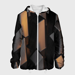 Мужская куртка Абстрактные тёмные геометрические блоки