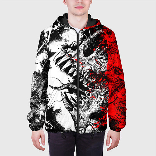 Мужская куртка Демон внутри меня / 3D-Черный – фото 3