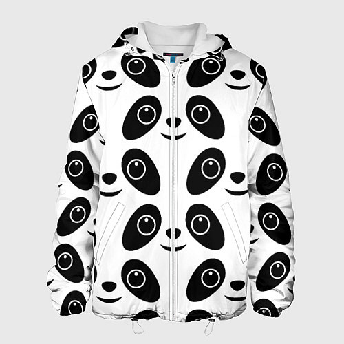Мужская куртка Panda bing dun dun / 3D-Белый – фото 1