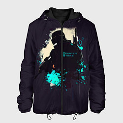 Куртка с капюшоном мужская CS GO Art, цвет: 3D-черный
