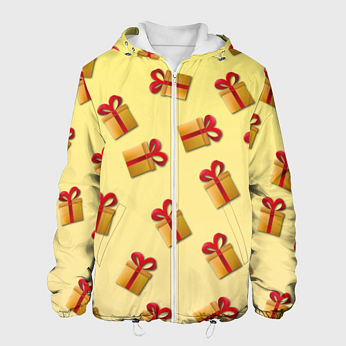 Мужская куртка Подарочки подарки / 3D-Белый – фото 1
