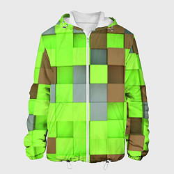 Куртка с капюшоном мужская Матвей майнкрафт, цвет: 3D-белый