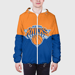 Куртка с капюшоном мужская Нью-Йорк Никс НБА, цвет: 3D-белый — фото 2