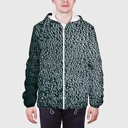Куртка с капюшоном мужская Текстура воды крупным планом, цвет: 3D-белый — фото 2