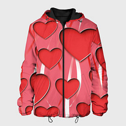 Куртка с капюшоном мужская Святой Валентин для твоих любимых, цвет: 3D-черный