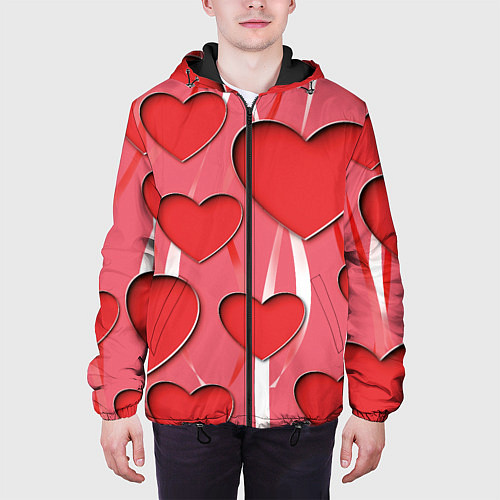 Мужская куртка Святой Валентин для твоих любимых / 3D-Черный – фото 3