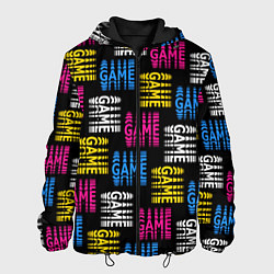 Куртка с капюшоном мужская Вся жизнь только игра, цвет: 3D-черный