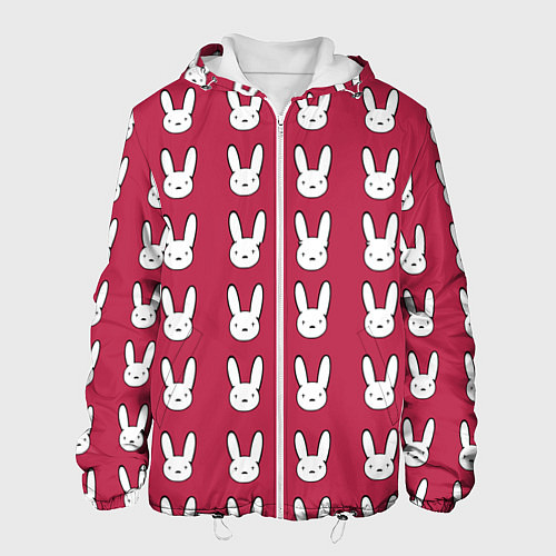 Мужская куртка Bunny Pattern red / 3D-Белый – фото 1