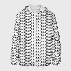 Куртка с капюшоном мужская B A P pattern logo, цвет: 3D-белый