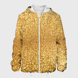Куртка с капюшоном мужская Золотой песок, цвет: 3D-белый