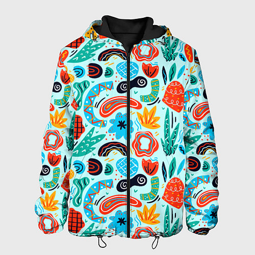 Мужская куртка Colorful patterns / 3D-Черный – фото 1