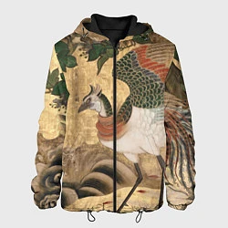 Куртка с капюшоном мужская Сказочная птица, цвет: 3D-черный