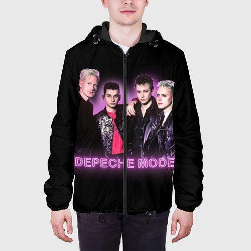 Мужская куртка 80s Depeche Mode neon / 3D-Черный – фото 3