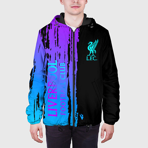 Мужская куртка Liverpool FC sport / 3D-Черный – фото 3