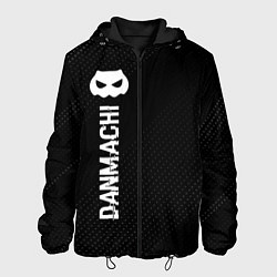 Мужская куртка DanMachi glitch на темном фоне: по-вертикали