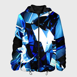 Куртка с капюшоном мужская Crystal blue form, цвет: 3D-черный