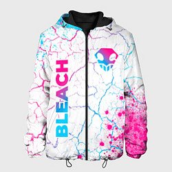 Куртка с капюшоном мужская Bleach neon gradient style: надпись, символ, цвет: 3D-черный