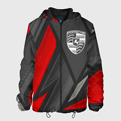 Куртка с капюшоном мужская Porsche sports racing, цвет: 3D-черный