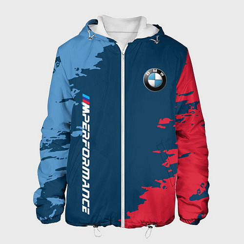 Мужская куртка BMW m performance grunge / 3D-Белый – фото 1