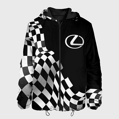 Мужская куртка Lexus racing flag / 3D-Черный – фото 1