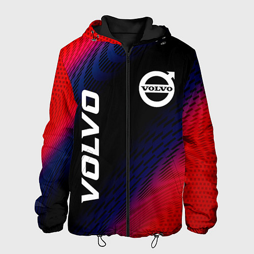 Мужская куртка Volvo красный карбон / 3D-Черный – фото 1