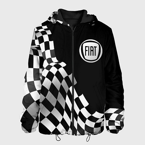 Мужская куртка Fiat racing flag / 3D-Черный – фото 1