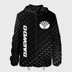 Куртка с капюшоном мужская Daewoo карбоновый фон, цвет: 3D-черный