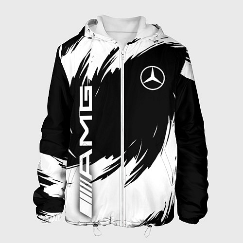 Мужская куртка Mercedes benz - white color / 3D-Белый – фото 1