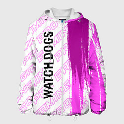 Куртка с капюшоном мужская Watch Dogs pro gaming: по-вертикали, цвет: 3D-белый