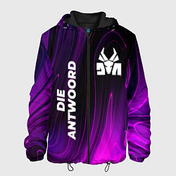 Куртка с капюшоном мужская Die Antwoord violet plasma, цвет: 3D-черный