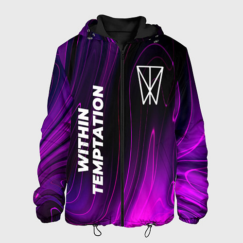 Мужская куртка Within Temptation violet plasma / 3D-Черный – фото 1