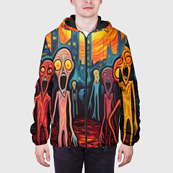 Куртка с капюшоном мужская Зомби пришли за тобой, цвет: 3D-черный — фото 2