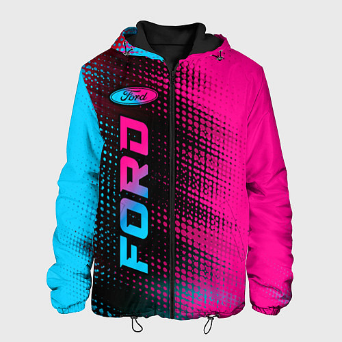 Мужская куртка Ford - neon gradient: по-вертикали / 3D-Черный – фото 1