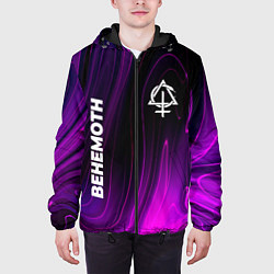Куртка с капюшоном мужская Behemoth violet plasma, цвет: 3D-черный — фото 2