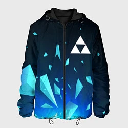 Куртка с капюшоном мужская Zelda взрыв частиц, цвет: 3D-черный