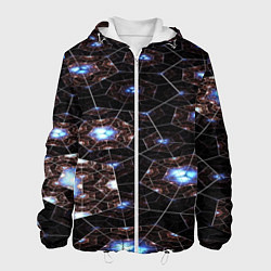 Куртка с капюшоном мужская Матрица вселенной, цвет: 3D-белый