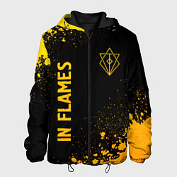 Мужская куртка In Flames - gold gradient: надпись, символ