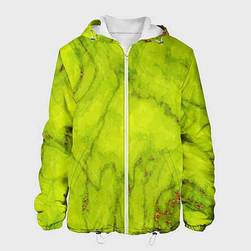 Мужская куртка Abstraction green / 3D-Белый – фото 1