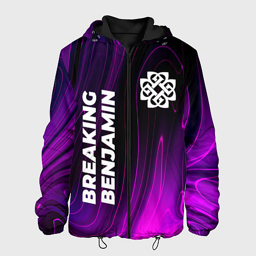 Мужская куртка Breaking Benjamin violet plasma / 3D-Черный – фото 1